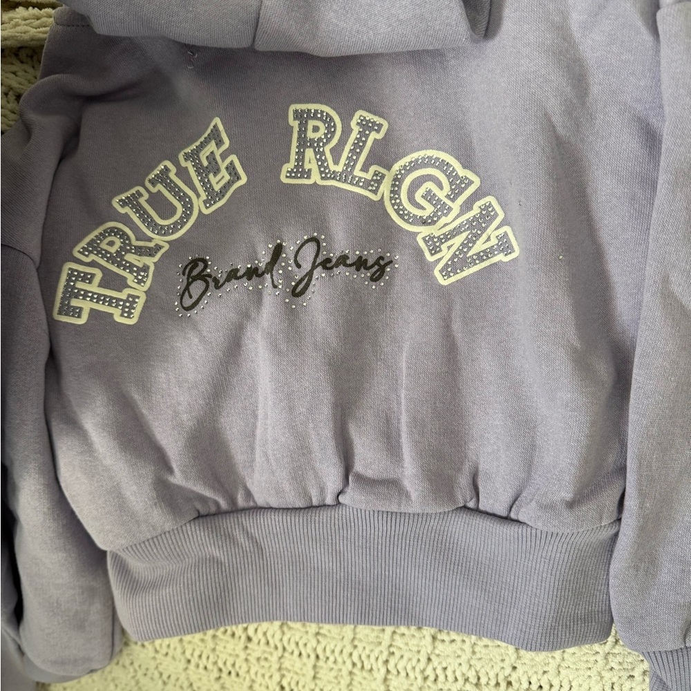 True Religion Lavender Graphic Sweatshirt